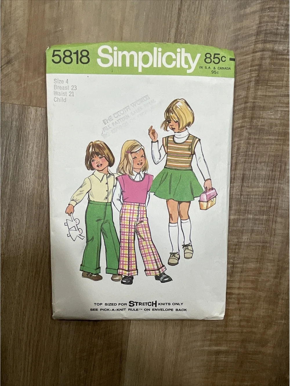 VTG Simplicity Sewing Pattern Girls' Lot Of 3: 5818, 8992, 1934;  Sizes 4, 5 & 7